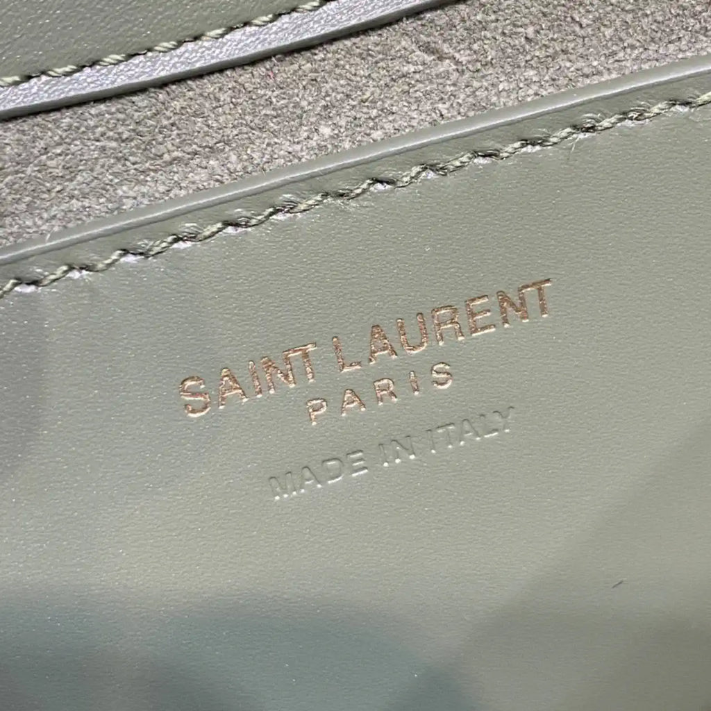 YSL 710318 MINI LE 5 ¨¤ 7 IN SMOOTH LEATHER Light Green