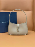 YSL 710318 MINI LE 5 ¨¤ 7 IN SMOOTH LEATHER Gray
