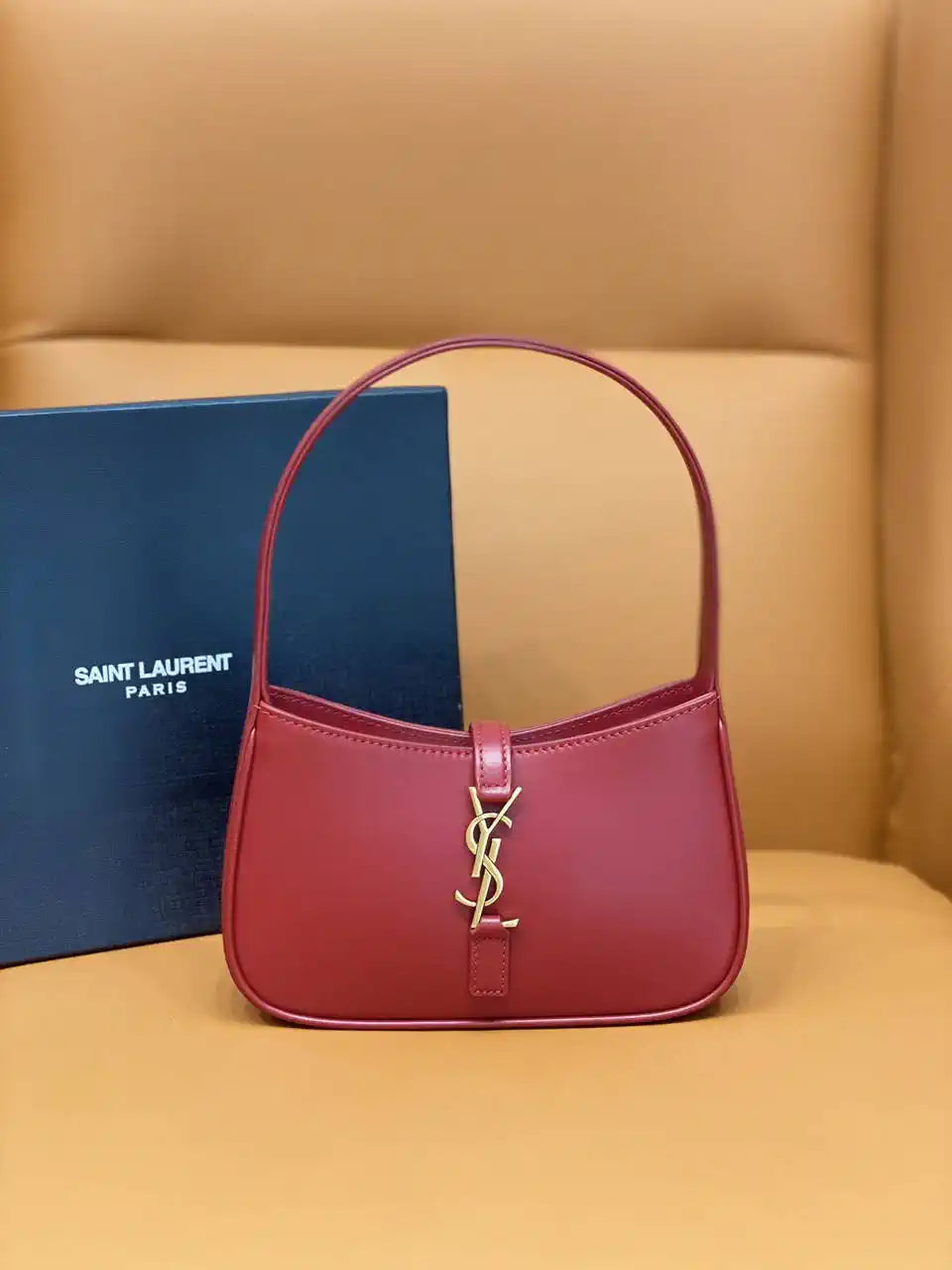 YSL 710318 MINI LE 5 ¨¤ 7 IN SMOOTH LEATHER Red