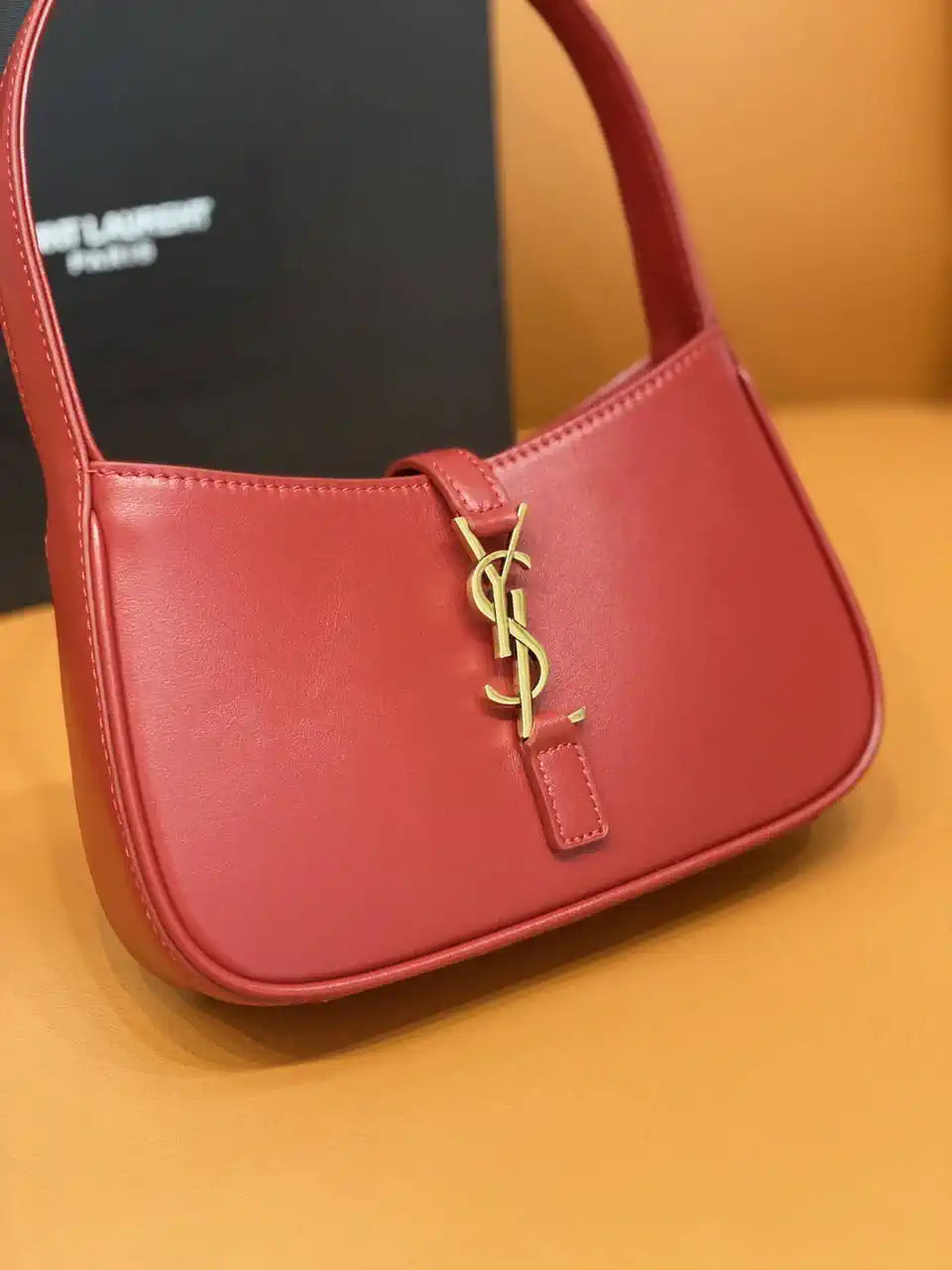 YSL 710318 MINI LE 5 ¨¤ 7 IN SMOOTH LEATHER Red