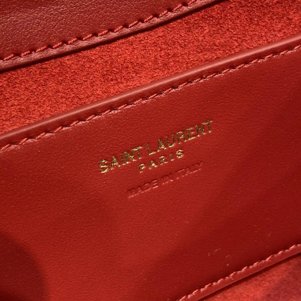YSL 710318 MINI LE 5 ¨¤ 7 IN SMOOTH LEATHER Red