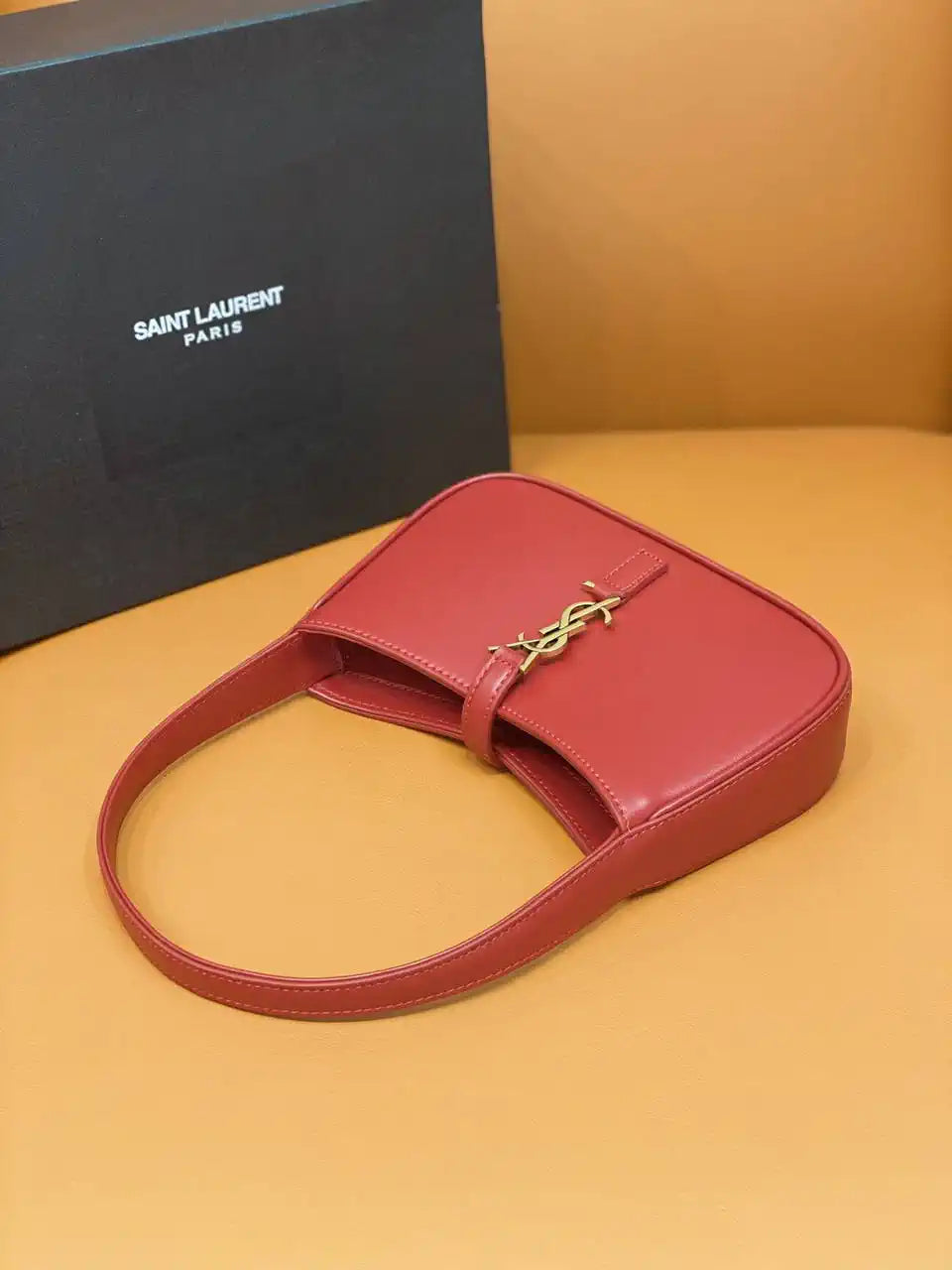YSL 710318 MINI LE 5 ¨¤ 7 IN SMOOTH LEATHER Red