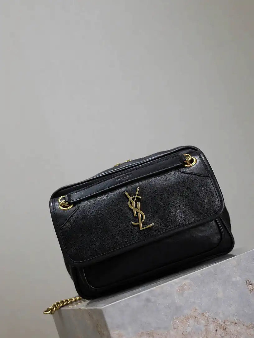 YSL 712520 Camera Crossbody Bag Black