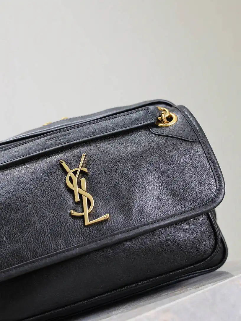 YSL 712520 Camera Crossbody Bag Black