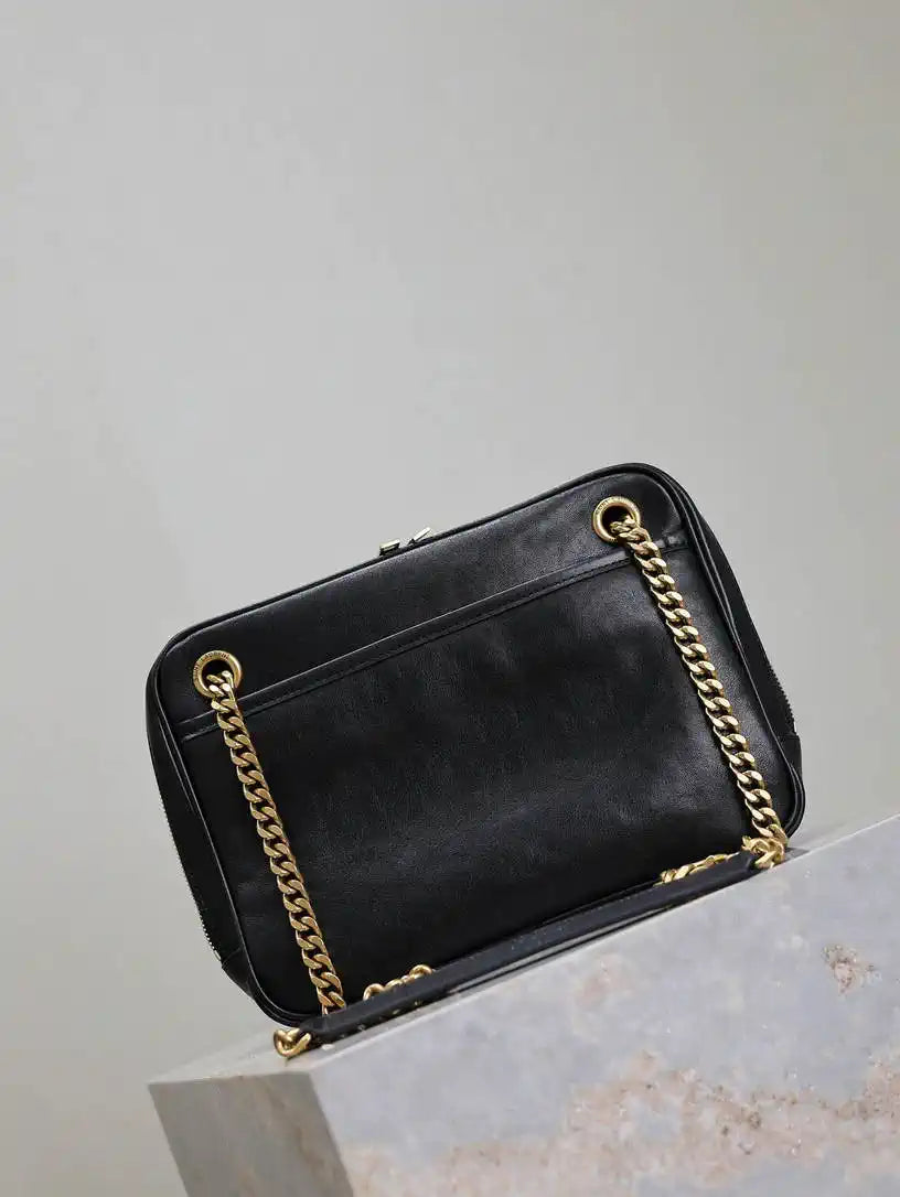 YSL 712520 Camera Crossbody Bag Black