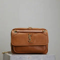 YSL 712520 Camera Crossbody Bag Brown