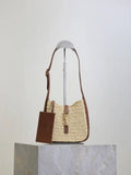YSL 713938 LE 5 A 7 supple baby in Raffia Nature