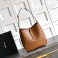 YSL 713938 LE 5 A 7 Supple Small In Grained Leather Brown