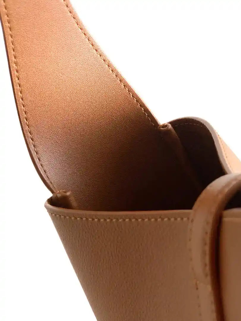 YSL 713938 LE 5 A 7 Supple Small In Grained Leather Brown