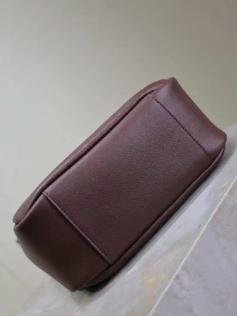 YSL 713938 LE 5 A 7 Supple Small In Grained Leather Wine Red