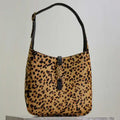 YSL 713938 LE 5 A 7 Supple Small In Grained Leather Leopard print