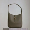 YSL 713938 LE 5 A 7 Supple Small In Grained Leather Green