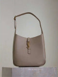 YSL 713938 LE 5 A 7 Supple Small In Grained Leather Khaki