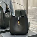 YSL 713938 LE 5 A 7 Supple Small In Grained Leather Black - Default Title - View 1