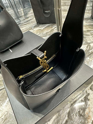 YSL 713938 LE 5 A 7 Supple Small In Grained Leather Black - Default Title - View 7