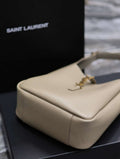 YSL 713938 LE 5 A 7 Supple Small In Grained Leather Dusty Gray