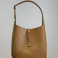 YSL 713938 LE 5 A 7 Supple Small In Grained Leather Earthy yellow lizard pattern