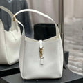 YSL 713938 LE 5 A 7 Supple Small In Grained Leather White - Default Title - View 1