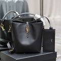 YSL 742828 Le 5 ¨¤ 7 Supple Small In Smooth Leather Black - Default Title - View 1