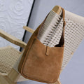 YSL 713938 LE 5 A 7 Supple Small In Suede Brown - Default Title - View 1