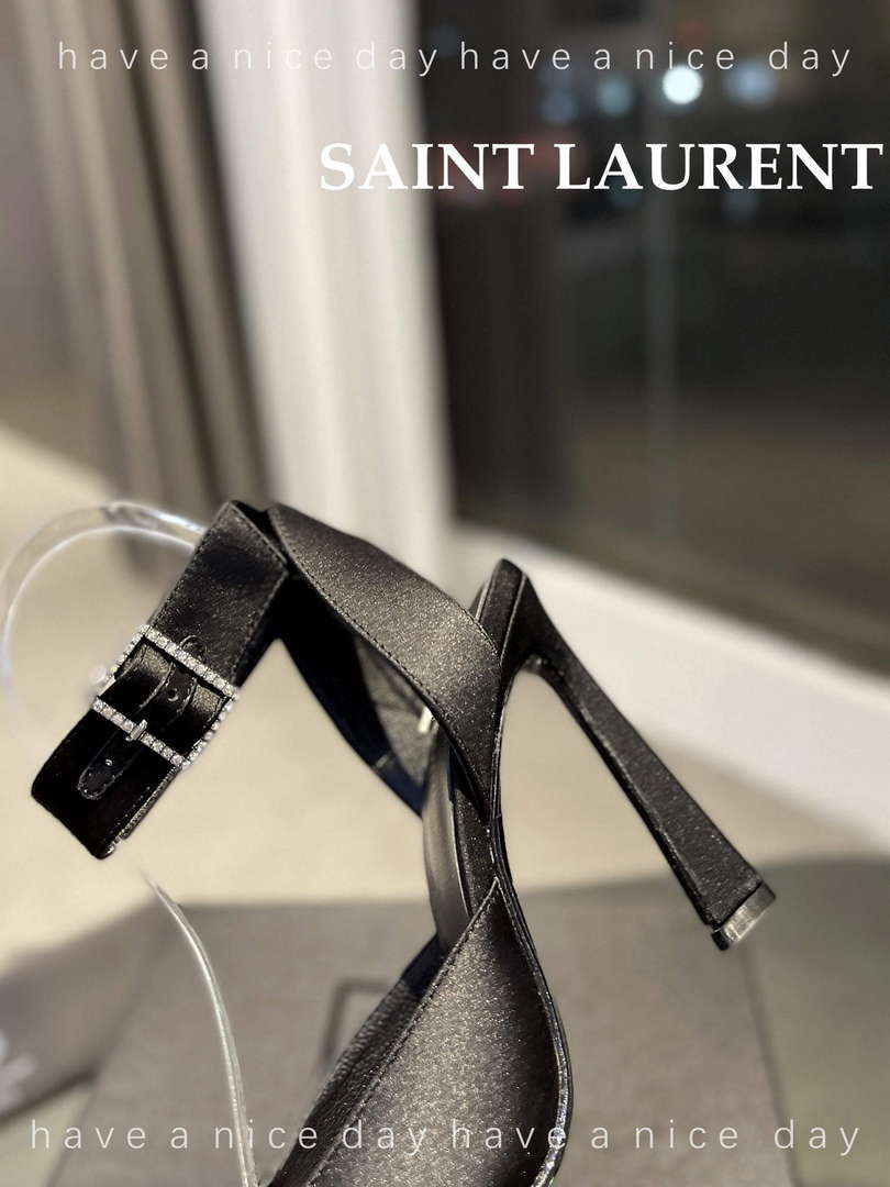 YSL 7176081 Fanny Slingback Pumps In Crepe Satin Y67322