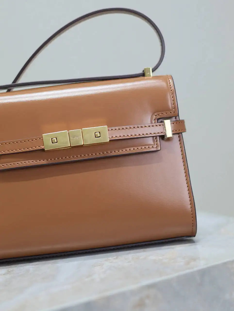 YSL 727766 MINI MANHATTAN IN box Saint Laurent Brown