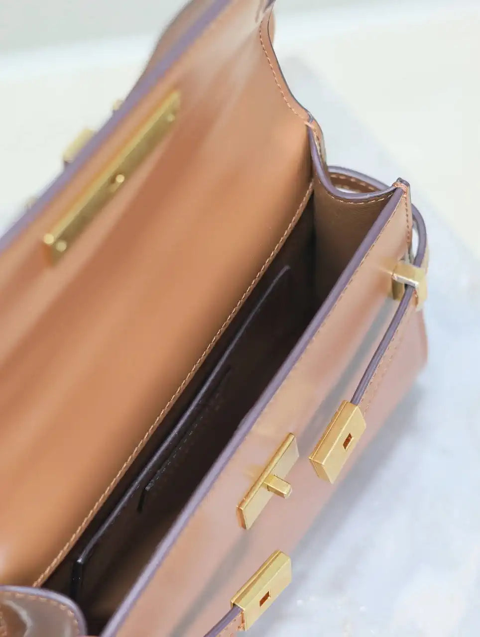 YSL 727766 MINI MANHATTAN IN box Saint Laurent Brown