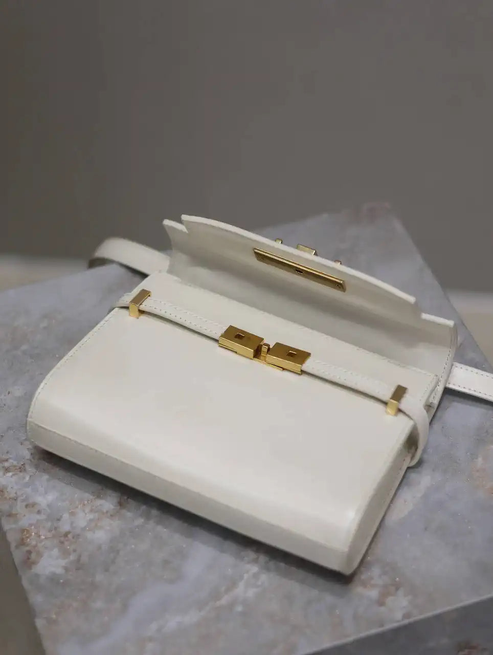 YSL 727766 MINI MANHATTAN IN box Saint Laurent White