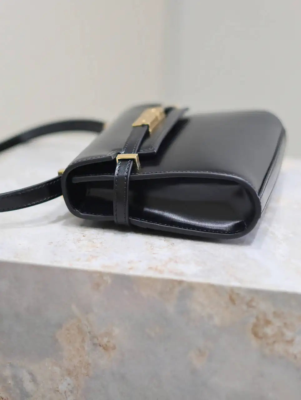YSL 727766 MINI MANHATTAN IN box Saint Laurent Black