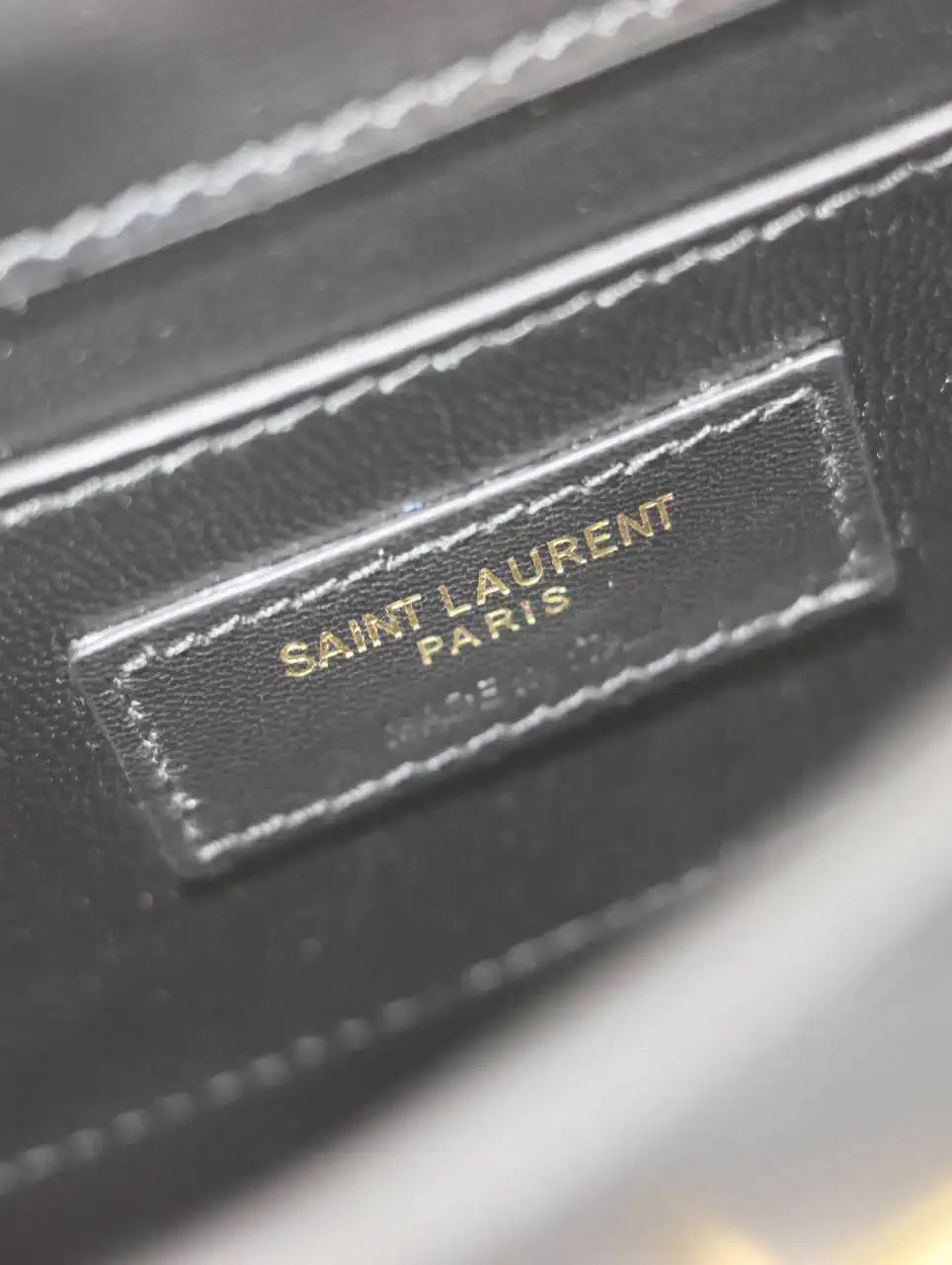 YSL 727766 MINI MANHATTAN IN box Saint Laurent Black