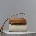 YSL 727766 MINI MANHATTAN IN box Saint Laurent Brown &Canvas