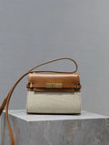 YSL 727766 MINI MANHATTAN IN box Saint Laurent Brown &Canvas