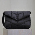 YSL 733630 Loulou puffer nylon Black Shoulder Bag