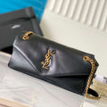 YSL 734153 Calypso In Lambskin Chain Bag Black - Default Title - View 1