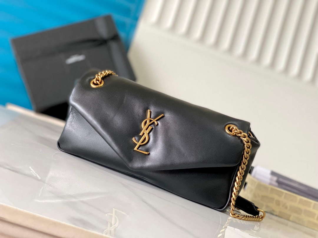 YSL 734153 Calypso In Lambskin Chain Bag Black - Default Title - View 1