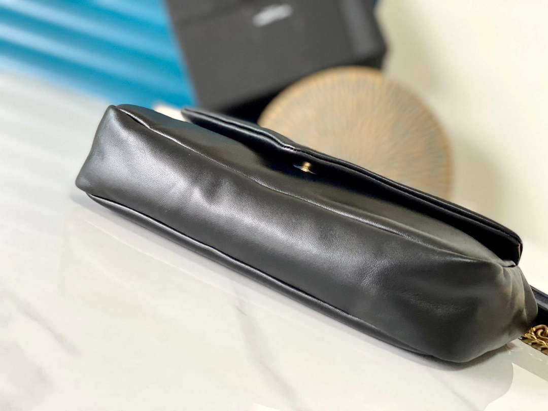 YSL 734153 Calypso In Lambskin Chain Bag Black