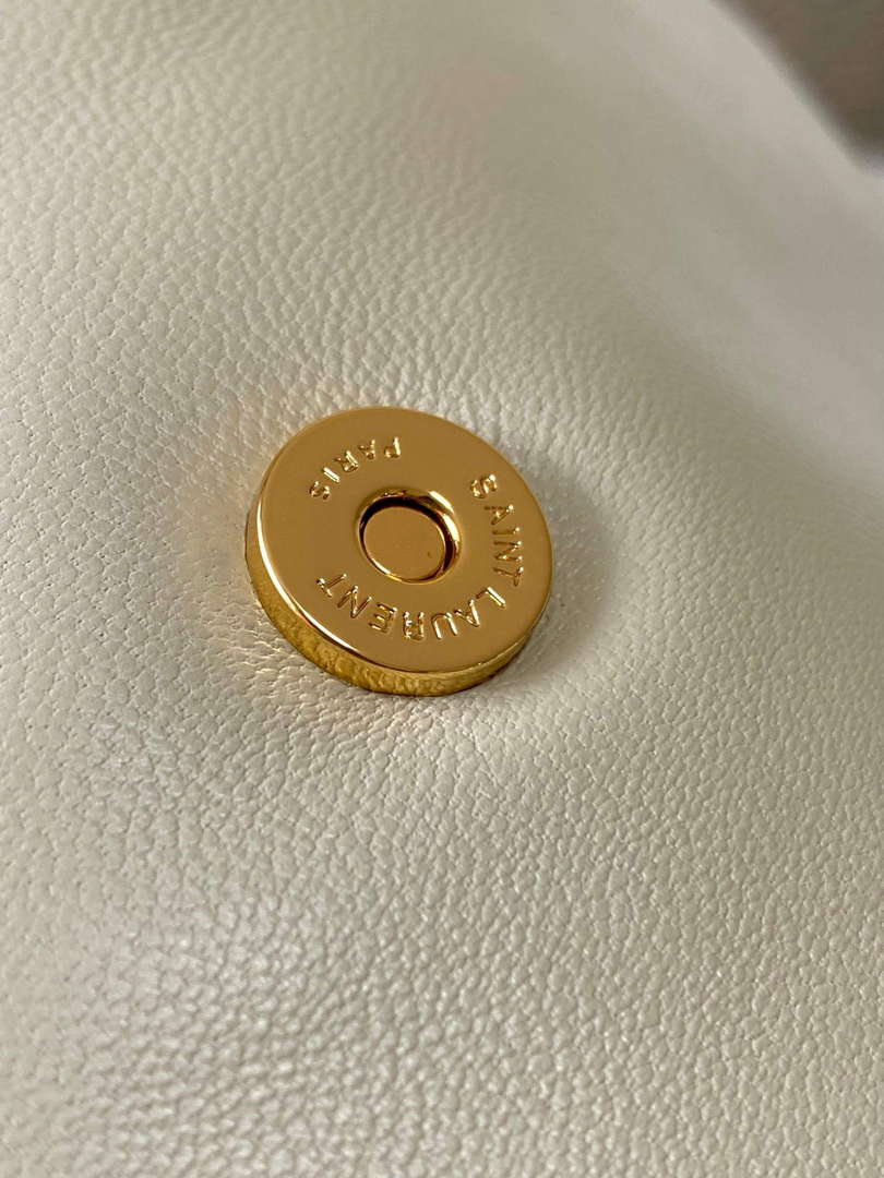 YSL 734153 Calypso In Lambskin Chain Bag White - Default Title - View 6