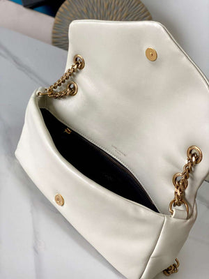YSL 734153 Calypso In Lambskin Chain Bag White - Default Title - View 8