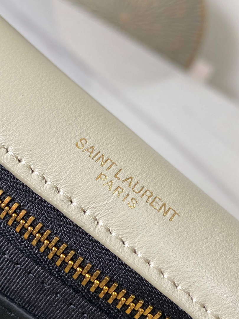 YSL 734153 Calypso In Lambskin Chain Bag White - Default Title - View 9