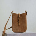YSL 735214 LE 5A7 Supple Mini In Suede Brown - Default Title - View 1