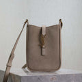 YSL 735214 LE 5A7 Supple Mini In Suede Gray - Default Title - View 1
