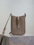 YSL 735214 LE 5A7 Supple Mini In Suede Gray
