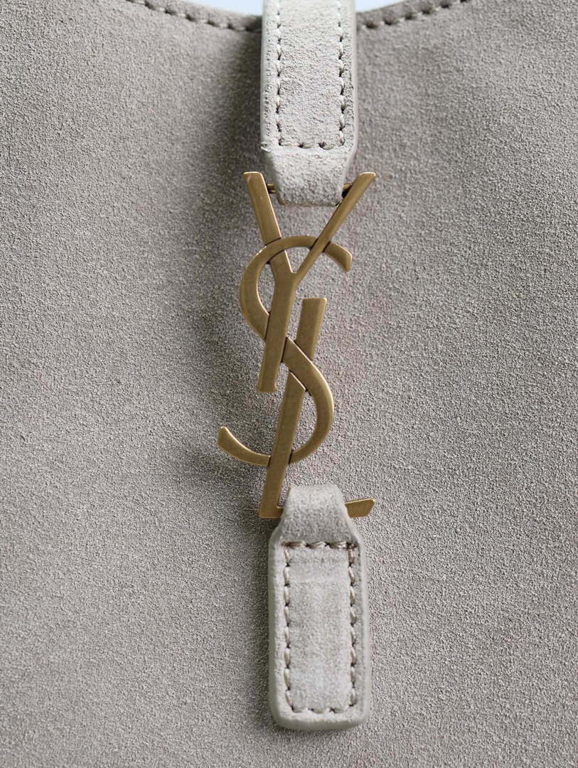YSL 735214 LE 5A7 Supple Mini In Suede Gray