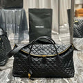YSL 736009 Es Giant Travel Bag In Quilted Leather Maxi Supple Bag Gold - Default Title - View 1