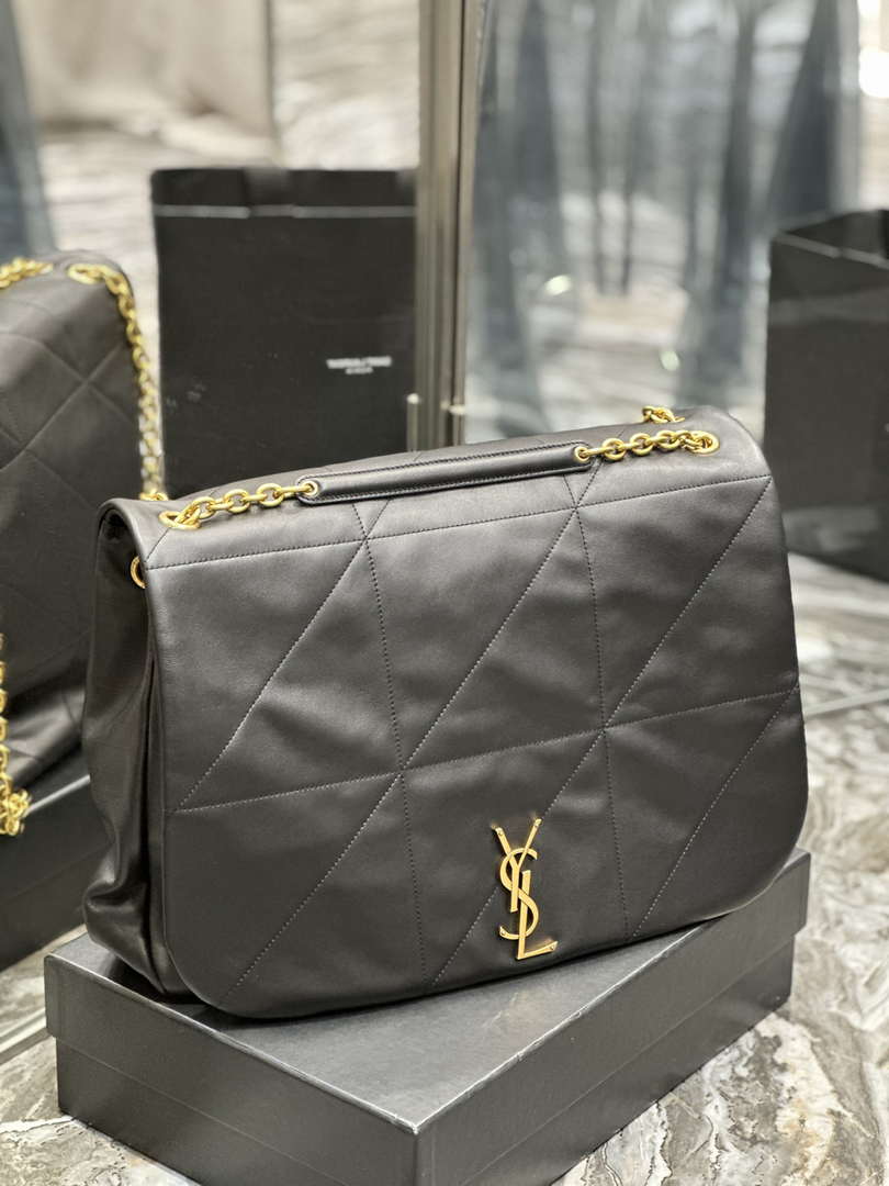 YSL 742431 JAMIE 4.3 In Lambskin Bag Black