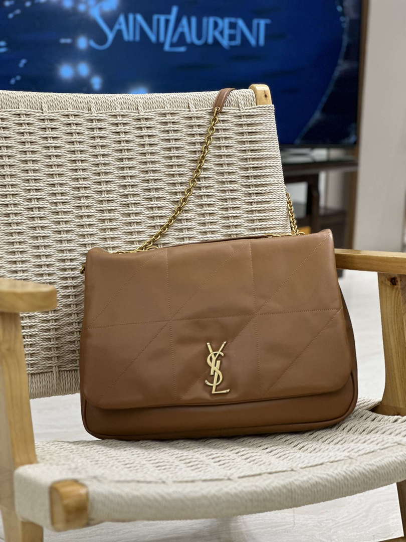 YSL 742431 JAMIE 4.3 In Lambskin Bag Brown - Default Title - View 1
