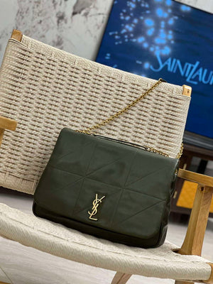 YSL 742431 JAMIE 4.3 In Lambskin Bag Dark Green - Default Title - View 2