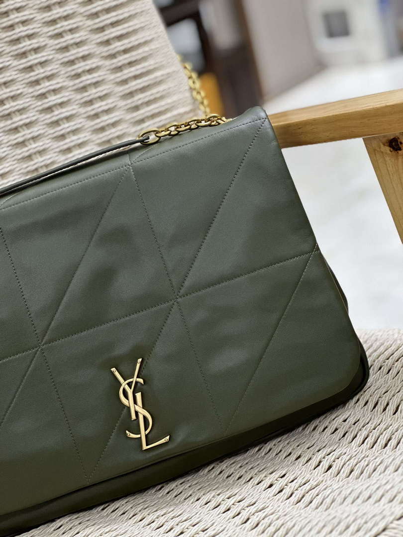 YSL 742431 JAMIE 4.3 In Lambskin Bag Dark Green