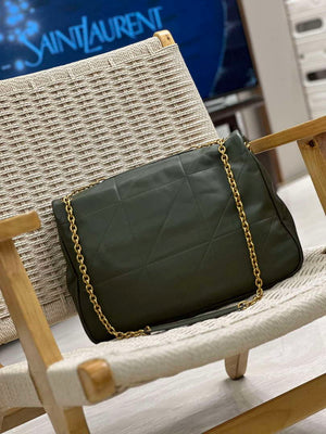 YSL 742431 JAMIE 4.3 In Lambskin Bag Dark Green - Default Title - View 6