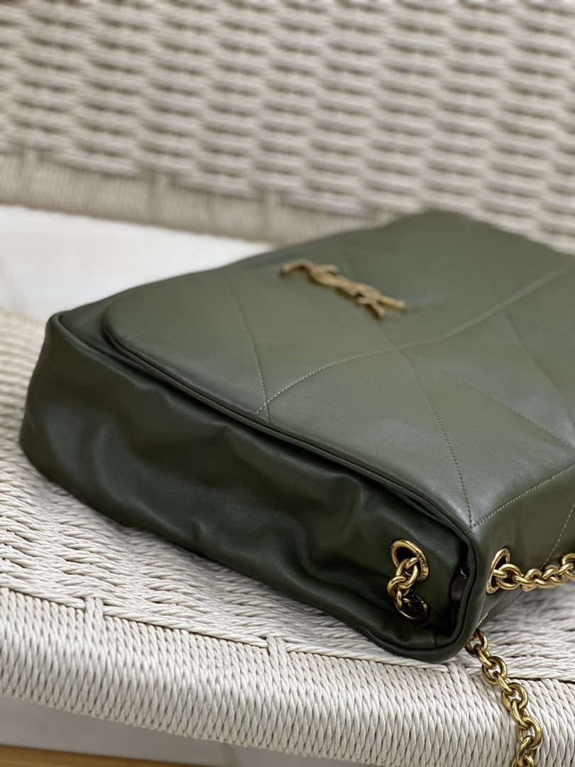 YSL 742431 JAMIE 4.3 In Lambskin Bag Dark Green